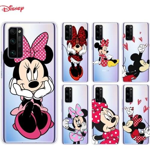 Lovely Minnie Mouse Silicone Cover For Honor 30 30i 10i 30S V30 V20 9N 9S 9A 9C 20S 20E 20 7C Lite Pro Phone Case