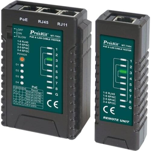 PosKit MT-7064-C POE and LAN Cable Tester network tester Multi-function network line meter Video monitoring test
