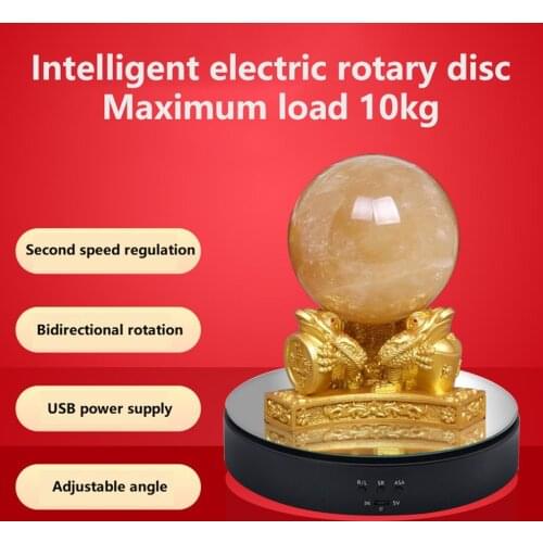 3 Speeds Electric Rotating Display Stand 360 Degree Turntable Jewelry Holder Battery For Photography Video Shooting Prop