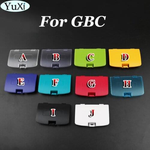 YuXi Housing Back Case For Gameboy Color for GBC Battery Cover Lid Door Replacement For GBC Back Door Case