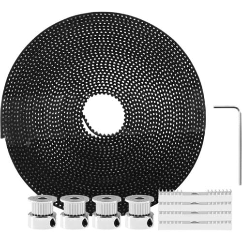 3D Printer Parts 5 meter Gt2 toothed belt & 4 x 20 toothed belt pieces & 1 hex head key & for 3d printer kit