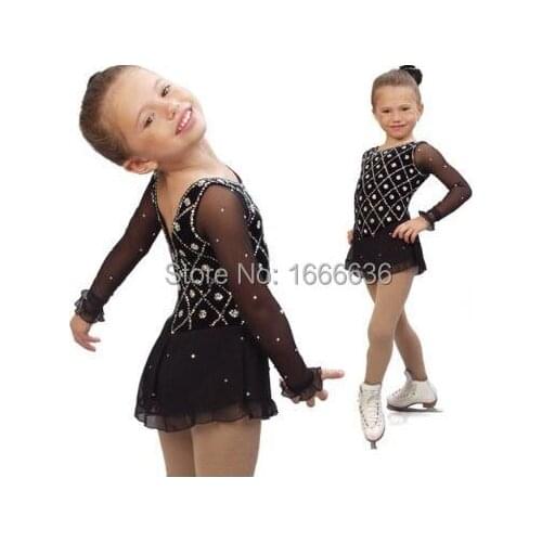 2016 Hot Sales Figure Ice Skating Dresses For Girls New Brand Vogue Figure Skating Competition Customized Dress DR2978
