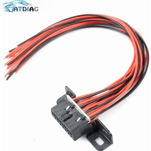 2021 OBD2 Extension Cable OBD 16pin male to female For ELM 327 V1.5 For Auto Car Diagnostic Tool Scanner with free shipping