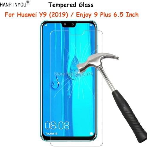 3 Pcs/Lot New 9H 2.5D Tempered Glass Screen Protector For Huawei Y9 (2019) / Enjoy 9 Plus 6.5" Protective Film + Clean Tools