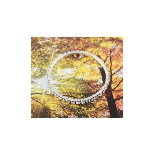 36PCS Single Row Clear Rhinestone Bracelets #11860