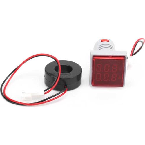 AD16-22FVA 2in 1 Voltmeter Ammeter Voltage Current Meter Tester Measuring Indicator