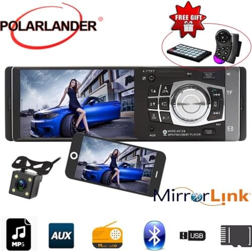Autoradio Car Radio Player 4.1"HD MP5 FM/USB/1 Din/USB Port 12V Car Audio Auto Steoro Car MP3 Bluetooth radio cassette player