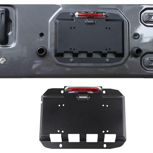 Car Spare Tire Carrier Delete Filler Tailgate Exhaust License Plate for Jeep Wrangler JK 2007-2017 JL 2018 2019 2020 2021 2022