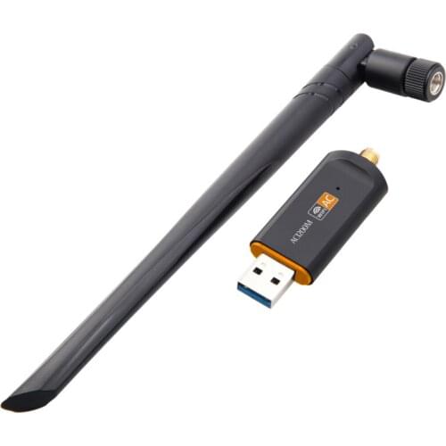 1200Mbps Wireless WiFi USB Adapter Dual Band 2.4/5Ghz With Aerial 802.11AC Network Card High Speed USB3.0 Receiver