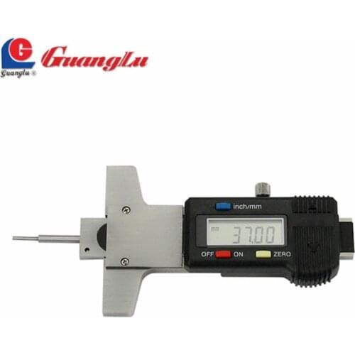 GUANGLU Depth Gauge Digital Caliper Tire Thread 0-30mm/0.01mm Electronic Digital Gage Instruments Measuring Tools
