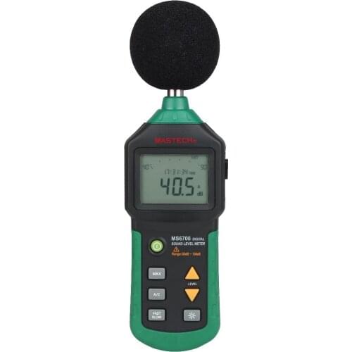MASTECH MS6700 Industrial Grade LCD Digital Display Digital Sound Level Meter Noise Meter DB Meter Automatic Range 30dB ~ 130dB