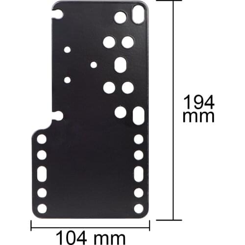 Black Stainless Steel SIM Racing Game USB Handbrake Holder Fixed Plate for HB-03-BK