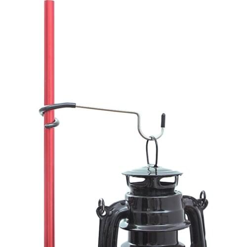 Stainless Steel Light Stand Holder Hooks Portable Tent Pole Lamp Hanger Hunting Fishing Lantern Hanger Outdoor Camping Tools
