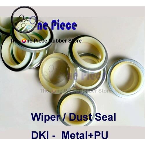 DKI 35/40/45 Dust ring hydraulic cylinder parts industry Polyurethane (PU) +Metal Rubber scraper ring steel+PU