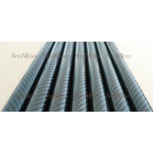3K Glossy Twill Fishing Rod Carbon Tube 20mm x22mm x 500mm 100% full carbon DIY fishing rod tube
