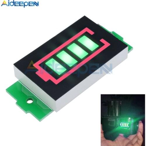 1S 2S 3S 4S 6S 7S Li-po Li-ion Lithium Battery Capacity Indicator Module Green Display Electric Vehicle Battery Power Tester