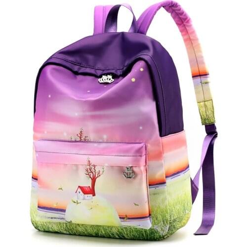 Korean Schulrucksack Teenager Student school bag travel backpack women 2021 new style B0095