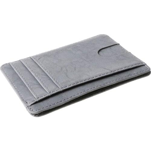 Slim RFID Blocking Leather Wallet Credit ID Card Holder Purse Money Case for Men Women 20CA