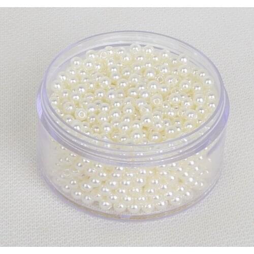 Size 4mm Pick 15 Colors 1000pcs/lot ABS Imitation Pearl Round Plastic Beads For DIY Jewelry Making Findings Good Quality Hot