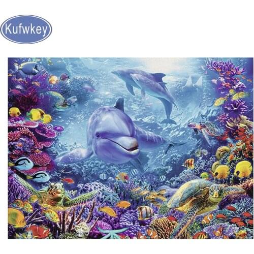 Sea Turtle Diamond Painting accessoires,cross stitch,Full 5d Diamond dolphins diy diamond Mosaic rhinestone embroidery beaed art