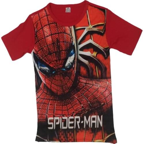 ÇET-SPD Male Child Red Digital Printed Short-Sleeved T-Shirt 430023206