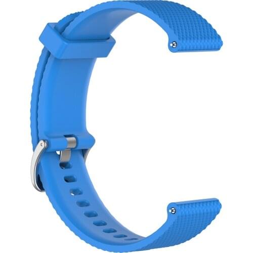 Soft Silicone Watch Band With Quick Release Pins 22mm For Polar Sky Blue