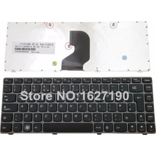 New UK Keyboard for LENOVO Ideapad Z450 Z460 Z460A Z460G GRAY FRAME BLACK Laptop Keyboards V-116920A 25-010885 V-116920AK1