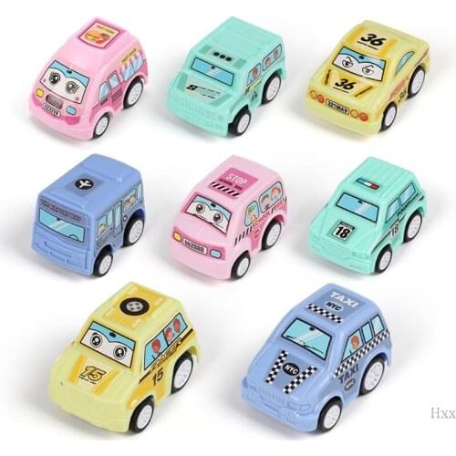 New 6pcs Pull Back Car Toys Mobile Machinery Shop Construction Vehicle Fire Truck