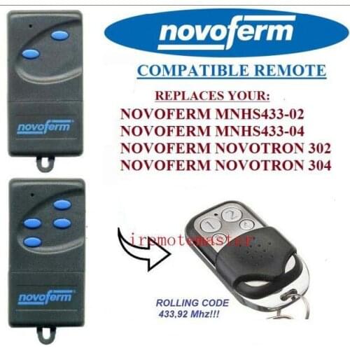 NOVOFERM NOVOTRON 302/304,NOVOFERM MNHS433-02/04 replacement remote control very