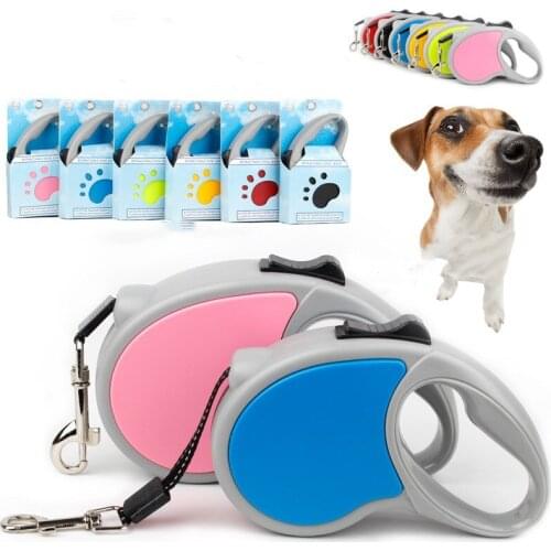 New Automatic Retractable Pet Traction Rope with Multiple Colors and Non-slip Function Handle Suitable for Small and Medium Dogs