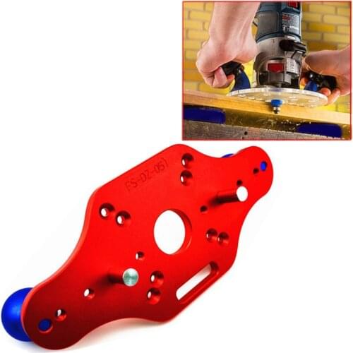 Trimming Machine Bottom Plate Electric Wood Milling Plate Small Gong Machine Trimming Slotted Bottom Plate Woodworking Tools