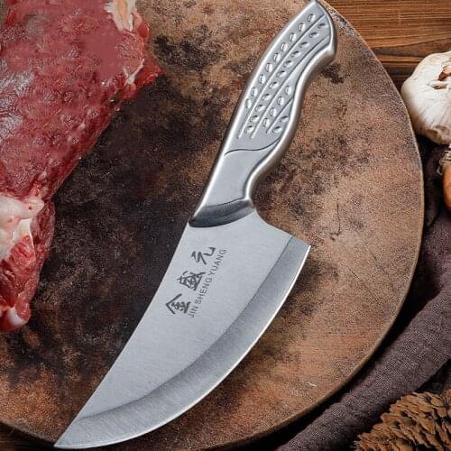 Stainless Steel 6" Meat Cleaver Hunting Knife Boning Knife Serbian Chef Knives Kitchen Knife Camping Fish Knifes Slicing Cleaver