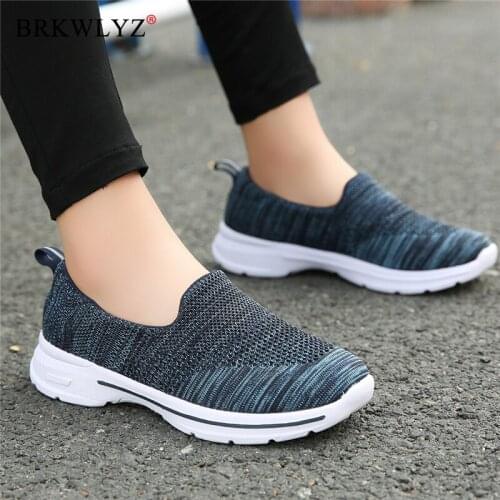 Autumn Women Flats Woven Shoes Breathable Mesh for Ladies Loafers Shoes Women Light Weight Casual Slip on Sneaker Shoes