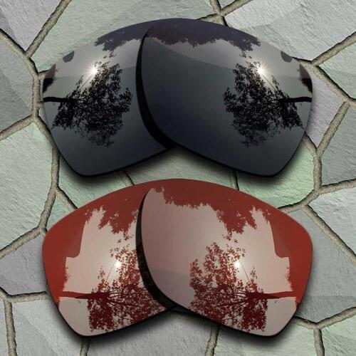 Grey Black&Bronze Brown Sunglasses Polarized Replacement Lenses for Oakley Deviation