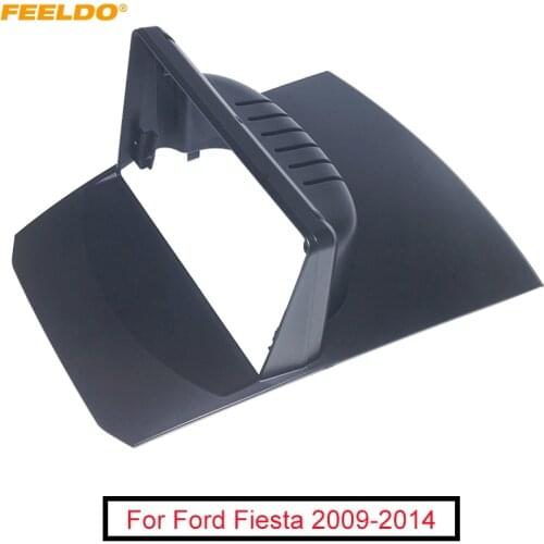 FEELDO 9" Car Radio 2Din Fascia Frame Fit For Ford fiesta 2009-2014 DVD Panel Dash Installation Frame Trim Bezel Kit