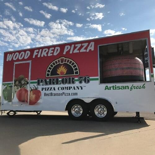 Taco Coffee Van Food Kitchen Trailer Mobile Fast Food Kiosk Pizza Oven Hot Dog Cart