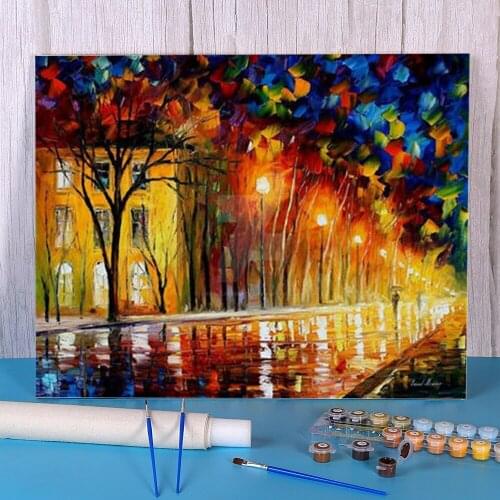 Inner Warmth DIY Painting By Numbers Complete Kit Acrylic Paints 40*50 Paiting By Numbers Wall Decoration Crafts For Handiwork