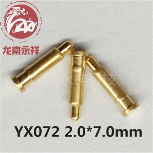 Customized High Current Pogopin Spring Probe, Battery Contact Pin, Gold-plated Conductive Copper Pin, Electrode Thimble YX072