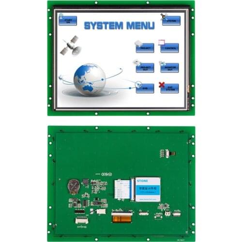 10.4" 800x600 TFT LCD Panel with RS232 RS485 TTL UART Interface Support Any Microcontroller