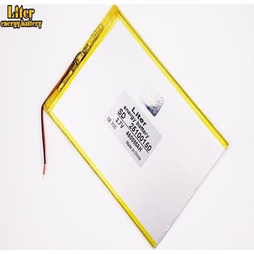 1pcs/lot factory direct products 3.7V 4600mah 10 -inch Tablet PC built-in battery 25100150