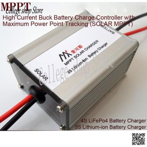 3 Series Lithium Batteries 4 Series Lithium Iron Phosphate Batteries 18V Solar MPPT Controller BQ24650 Charger