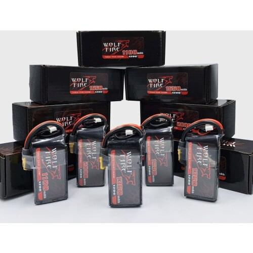 Feiyingrc WolfFire 1100/1350/1550/1800/2000mAh 120C 4S 6S 4.2V Lipo Battery XT60 Plug FPV Racing Drone RC Quad Tattu R-line