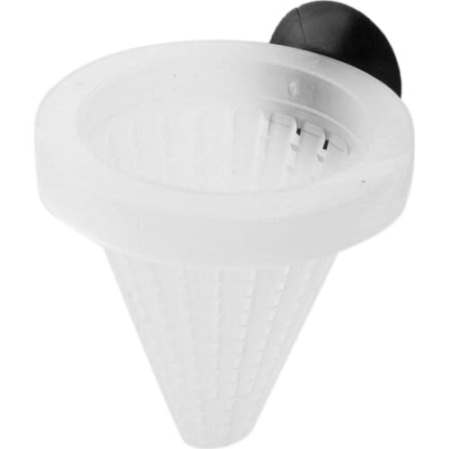 Aquarium Red Worm Feeder for Fish Cone Feeding Tank Aquarium Accessories Fish Food Dispenser Clear