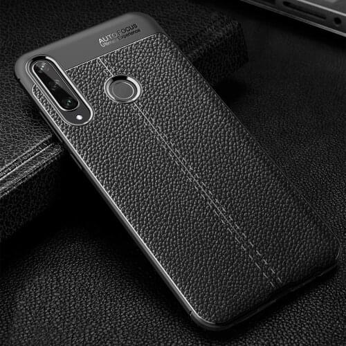 Case For Huawei Y6P Shockproof Hybrid Armor Leather Texture Soft TPU Case For Huawei Y6P Y6 P MED-LX9 MED-LX9N 6.3inch
