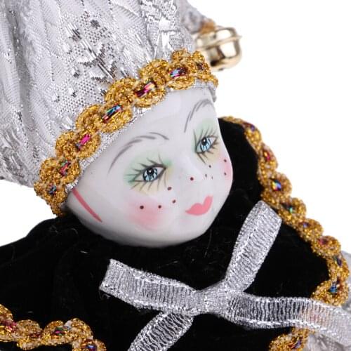 16cm Porcelain Doll Italian Eros Dolls Model Wearing Sliver Color Outfits For Home Decoration