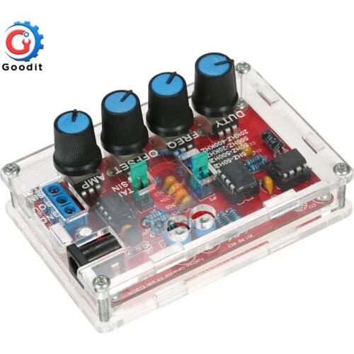 ICL8038 Signal Generator DIY Kit Output 5Hz~400kHz Adjustable Frequency Amplitude Sine Triangle Square Sawtooth