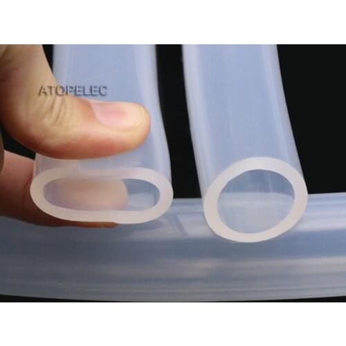 2M Flexible Soft Food Grade Silicone Hose Tube Pipe Inner Diameter 16mm/18mm/20mm/22mm/25mm/30mm/32mm/36mm/38mm/50mm Clear Color