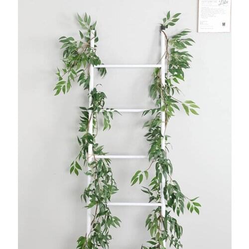 1.7M Artificial Plant Willow Leaf Vine Home Pipe Decor Plant Wall Accessories Wedding Decoration Photography Props Fake Flower