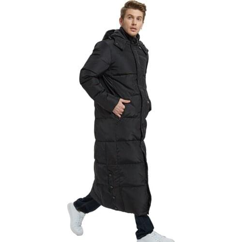 Mens Super Long Coat Winter Knees Long Section Thick Large size High-end Business Mens Outdoor Winter jacket Size S-4XL 5XL