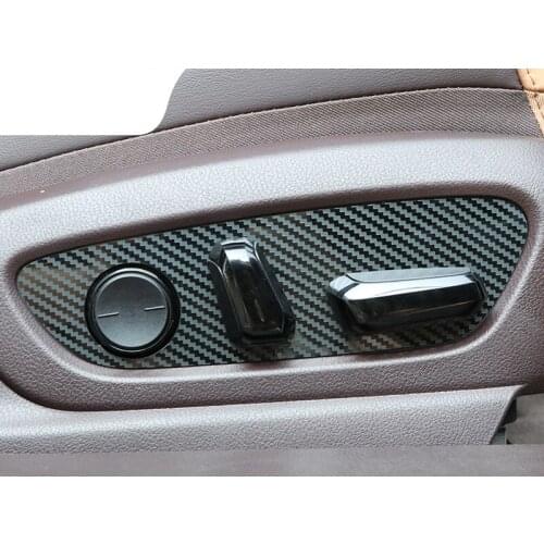 Lsrtw2017 carbon fiber car seat adjuster panel trims for lexus es200 es260 es300h 2018 2019 2020